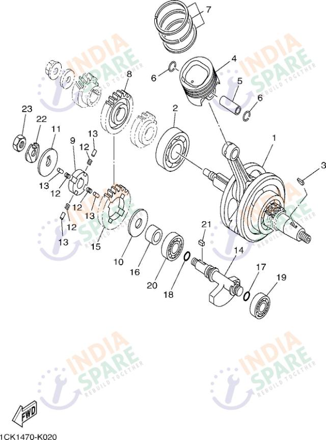 CRANKSHAFT & PISTON